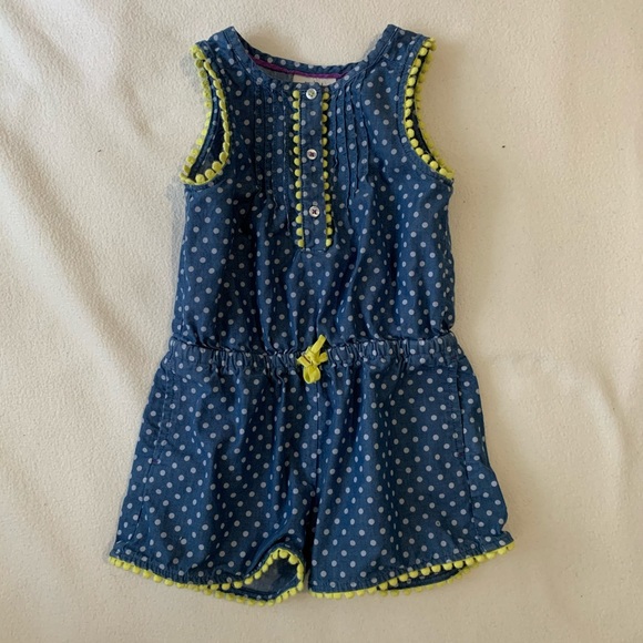 Mini Boden Other - Mini Boden Chambray Romper Pockets 2-3 Yrs